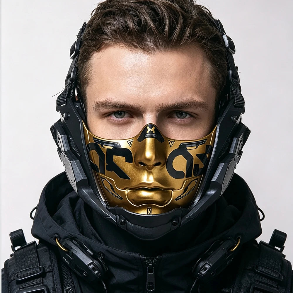 Cyberpunk Half Face Mask | 14 Colors | Toylandeu™