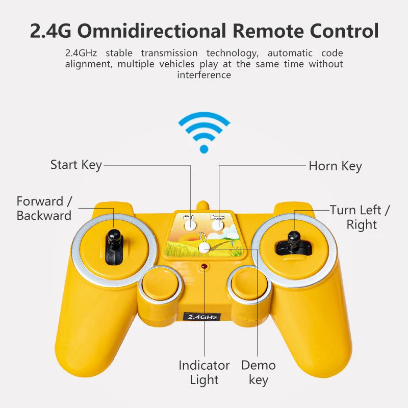 Remote Control Farmer Car 4WD Double E RC Truck Trailer Dump - ToylandEU
