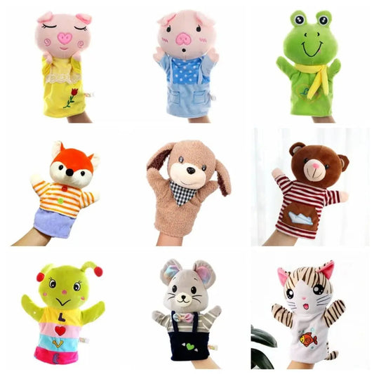 Animal Hand Finger Puppet Plush Doll - Bear and Shark Educational Toys - ToylandEU