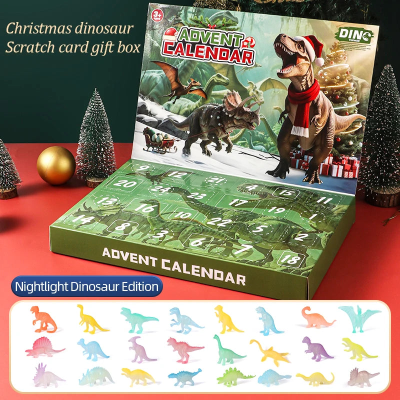 Advent Calendar | 2026 24 Day Dinosaur Toys | Different Dinosaur Figurines | Surprise Toy Set For Kids