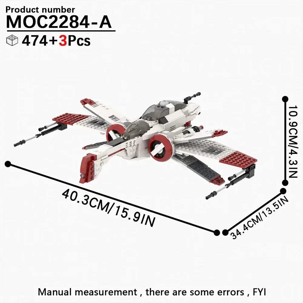 Space Wars Fighter Building Blocks Set For Realistic Dioramas - ToylandEU