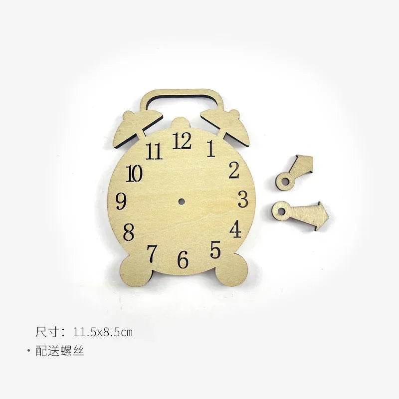 DIY Montessori Busy Board Wooden Toy Accessory Animal Hourglas Alarm Clock Mirror Educational Unlock Sensory Toy - ToylandEU