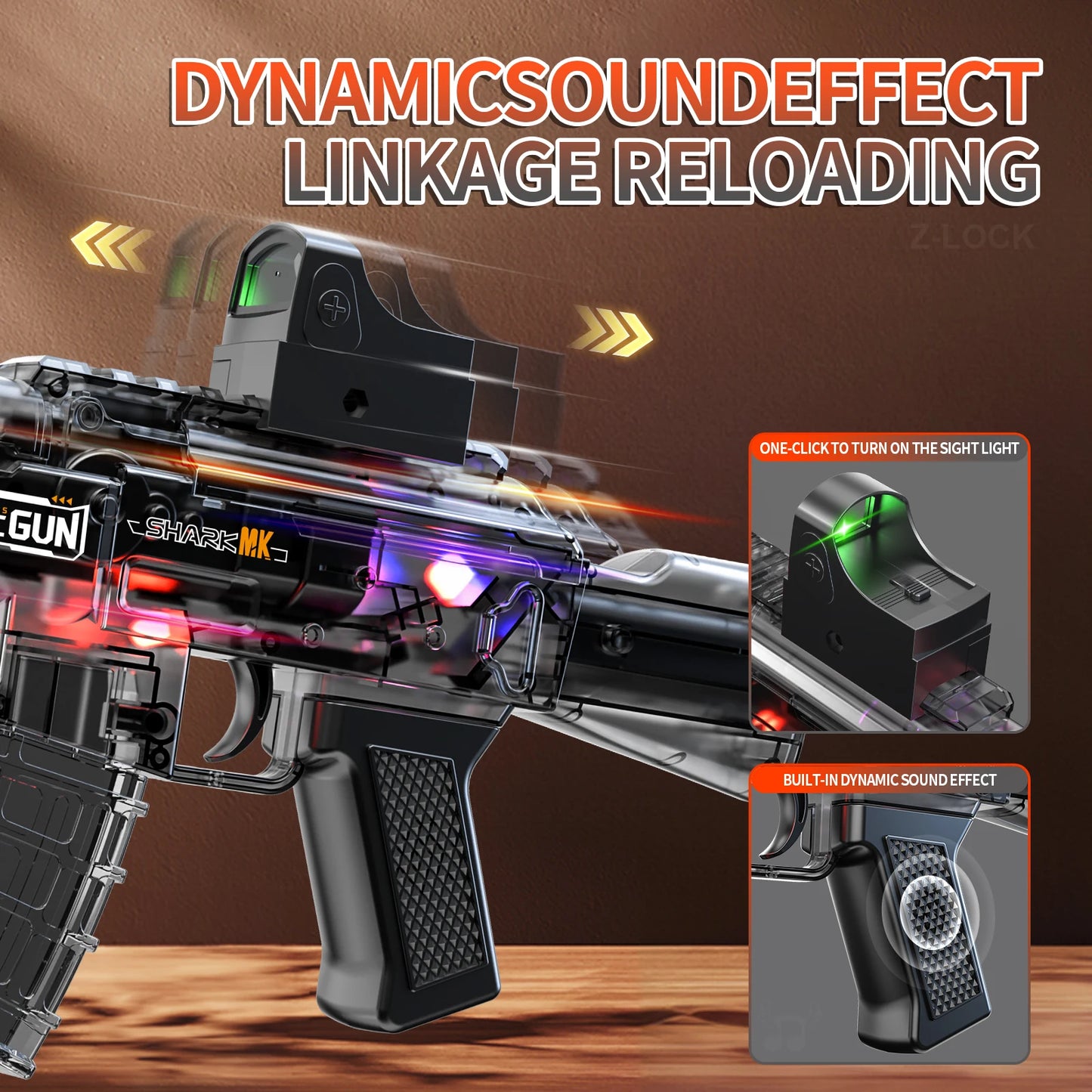 Water Gun | Electric Spray Gun With Sound Light | Lithium Battery | Ages 3 To 14