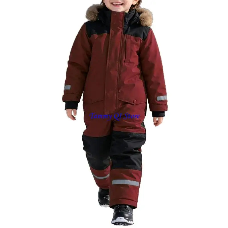 Kids Ski Suit | Waterproof Windproof | Warm Lining Detail | Boys Girls
