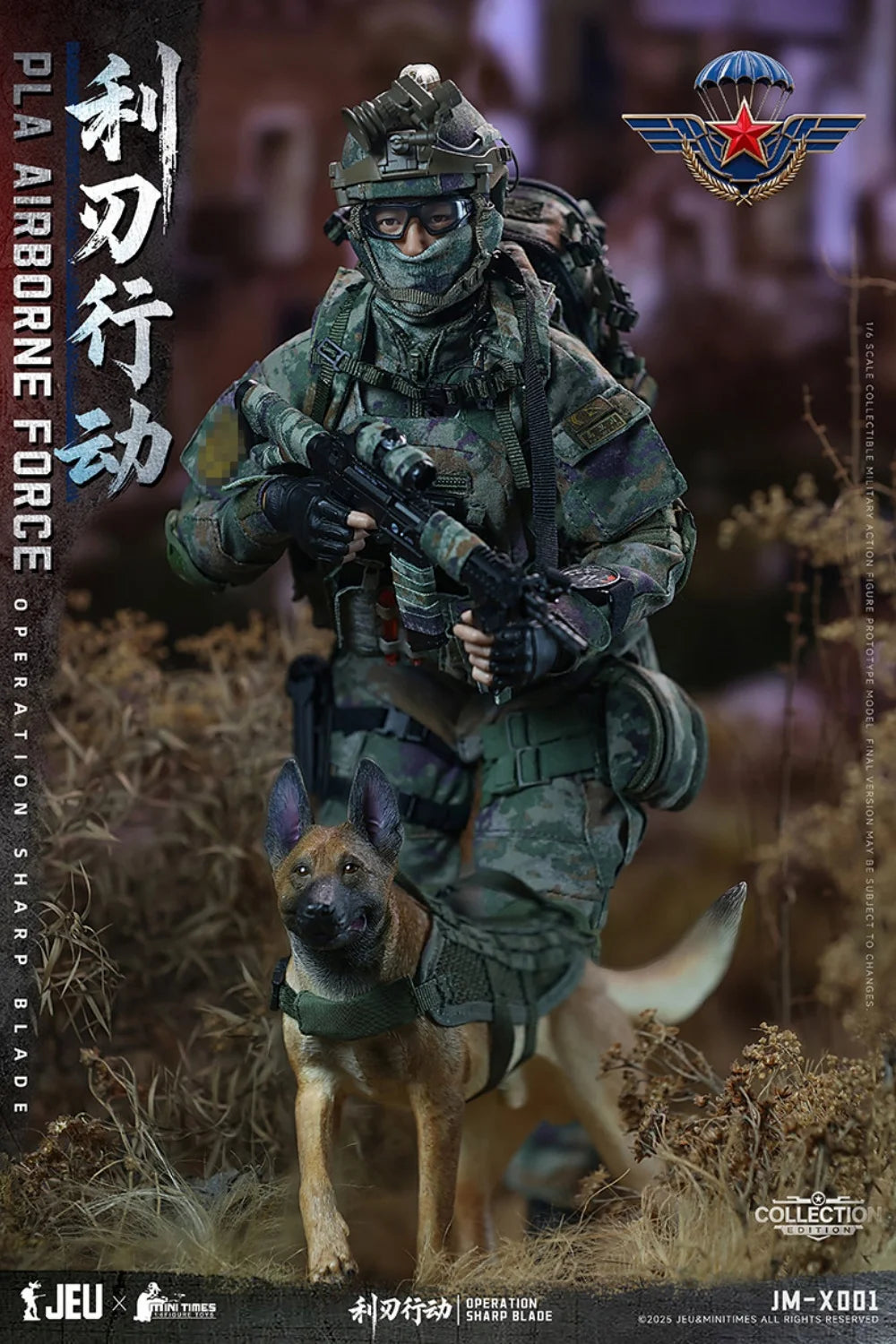 Action Figure Accessories | Scale One Sixth | Chinese Airborne Forces | 12 Inch