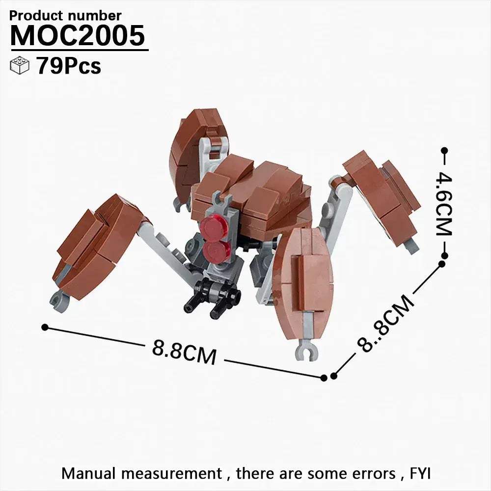Space Droid Building Block Set Model Kit For Kids Learning - ToylandEU