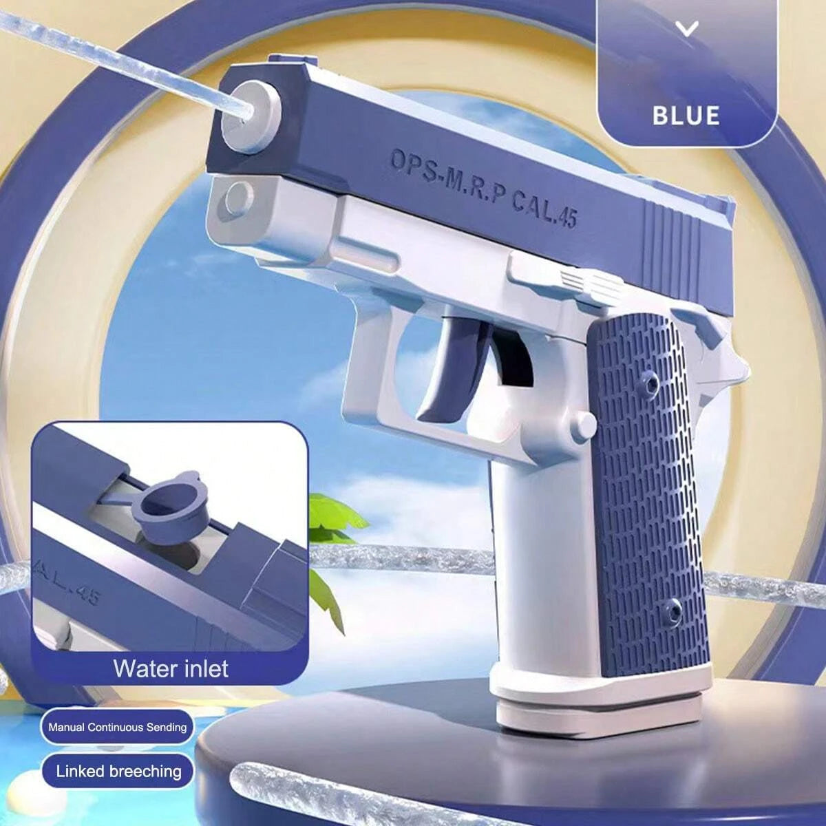 Manual Water Gun With 32 Foot Range For Outdoor Fun