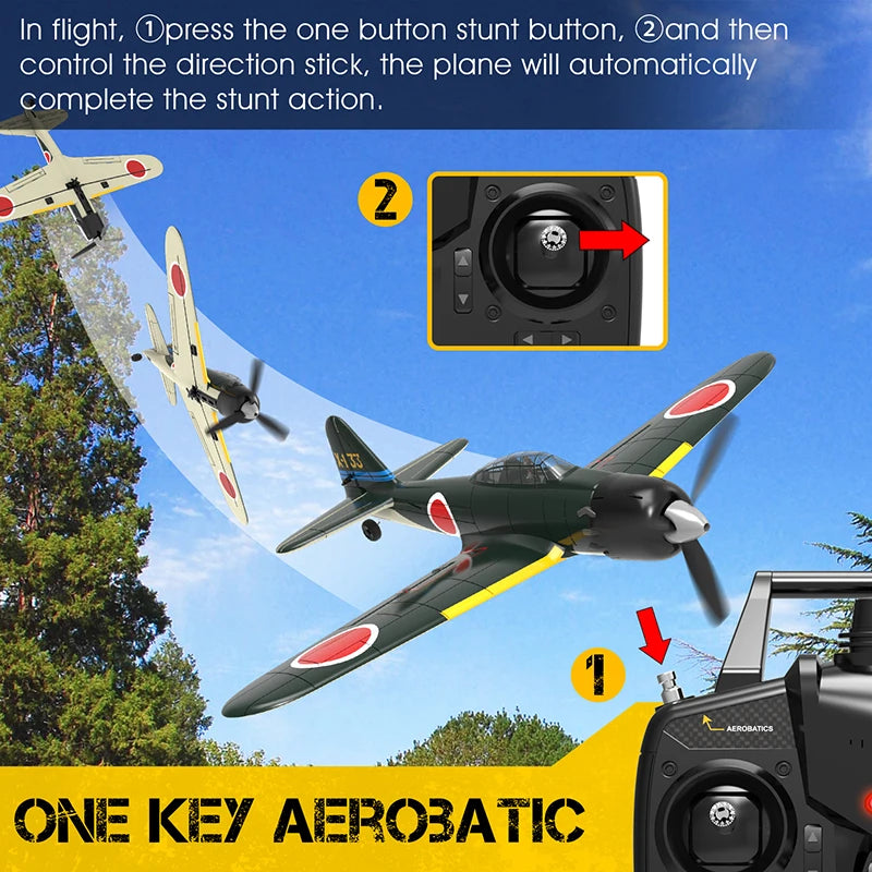 Easy Fly RC Airplane with Gyro Stabilizer - 2.4G Remote Control, Ideal for Beginners - ToylandEU