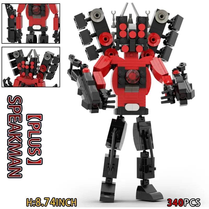 Moc Skibidi Toilet Action Figures Building Blocks For Kids Building Bricks MOC - ToylandEU