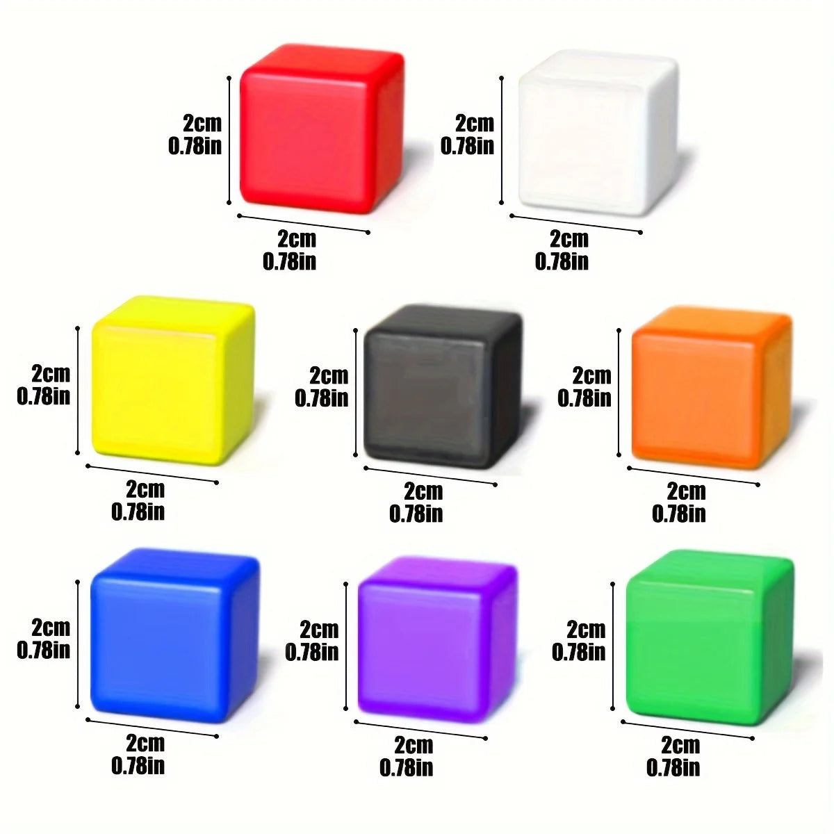 Magnetic Blocks | 2 cm Magnetic Cubes | 48 and 100 PCS Sets | Random Color