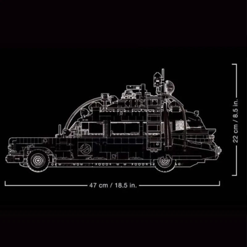 Model Building Bricks | 2352 Pieces | Ecto-1 Ghostbusters | Gift Idea