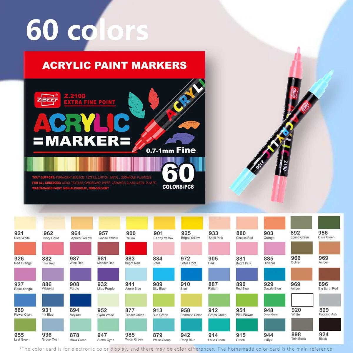 Acrylic Paint Markers | Fine Tip Set | Toylandeu™