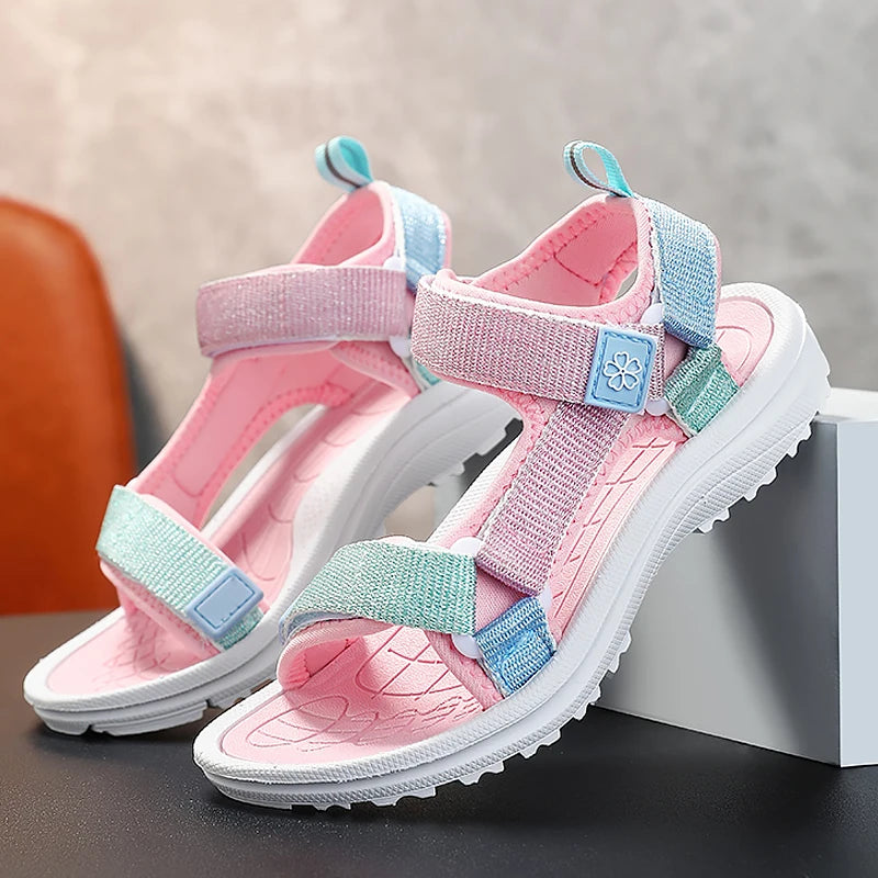 Kids Sandals | Pink Breathable | Non-Slip Outdoor Beach | All Kids Sizes