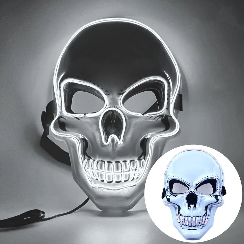 Luminous Skull Mask | Full Face | Adult Size | Halloween Party