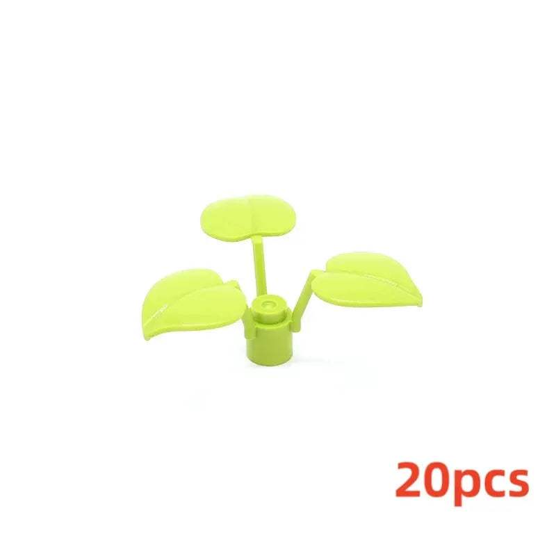28573 2417 2423 19119 4727 32606 32607 6255 Plant Tree Leaf Flower Building Block Toy For Children Compatible Assemblage DIY MOC - ToylandEU
