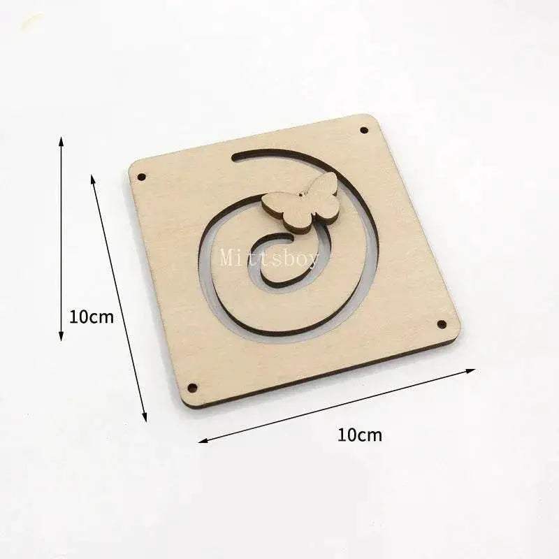 Busy Board Accessories Montessori Wooden Toy with Key Lock Switch Slides and Paillette Educational Early Learning Toy - ToylandEU