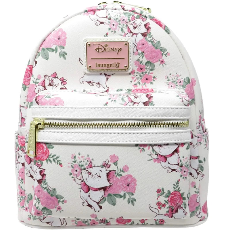 Disney Marie Floral Plush Backpack for Stylish Kids