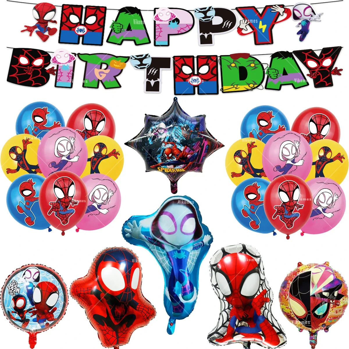 Balloon | Spider Web Friends Theme | Latex Balloon | 1Pc