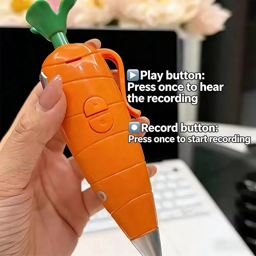 Disney Zootopia 2 Judy Hopps Carrot pen Voice Pen 60 Seconds Recording function Creative Cartoon Ballpoint Pen 2 in 1 fan Gifts - ToylandEU