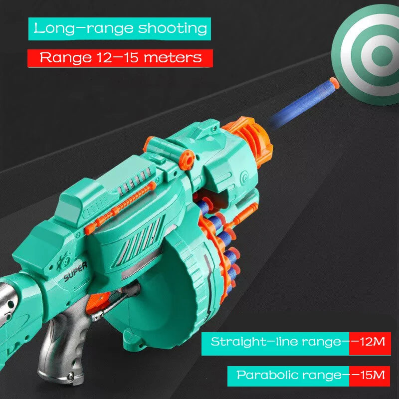 Nerfs Gun Toy Children's Electric Continuous Shooting Gatling Suction - ToylandEU