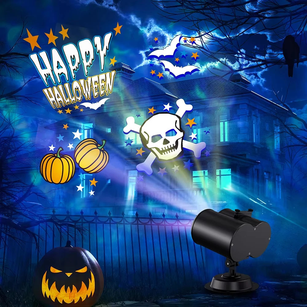 Outdoor Projector Lights | 2-In-1 Patterns | HD LED Mode | Holiday Yard Decor