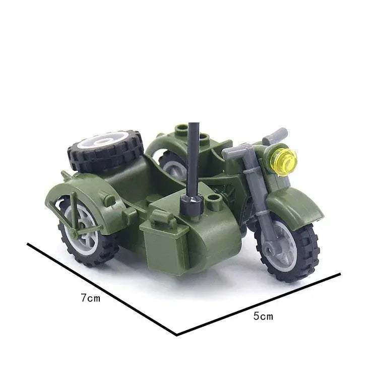 Lego Compatible Military Building Blocks Set With Off Road Vehicle - ToylandEU