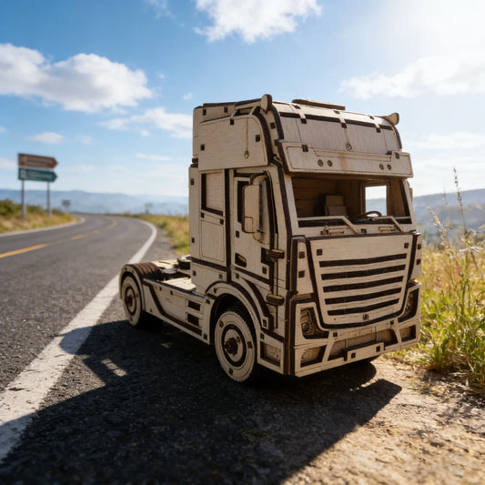 3D Wooden Truck Puzzle Model Kit For Gift And Decor