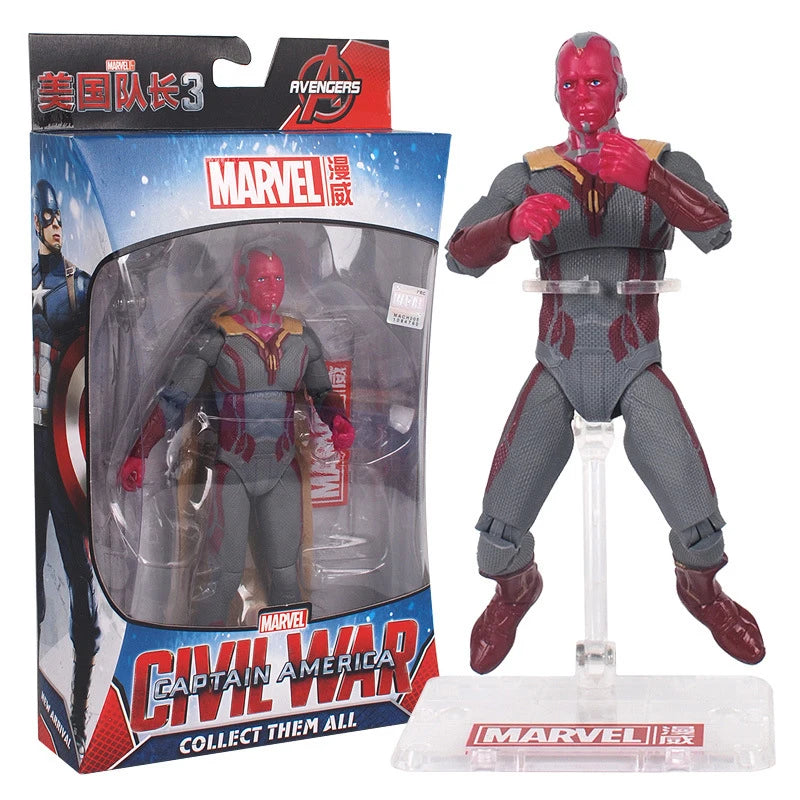Action Figure | Marvel Legends Hasbro | 7 Pack Set | Thor Iron Man SpiderMan Cap