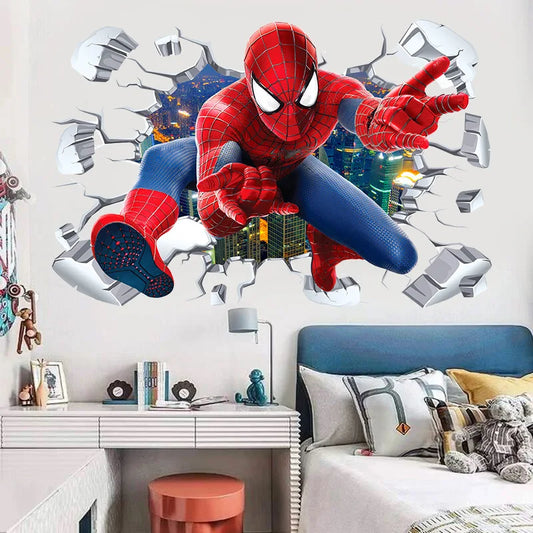 3D Wall Sticker | Avengers Theme | 60x40 cm | Hulk Iron Man Captain America Thor