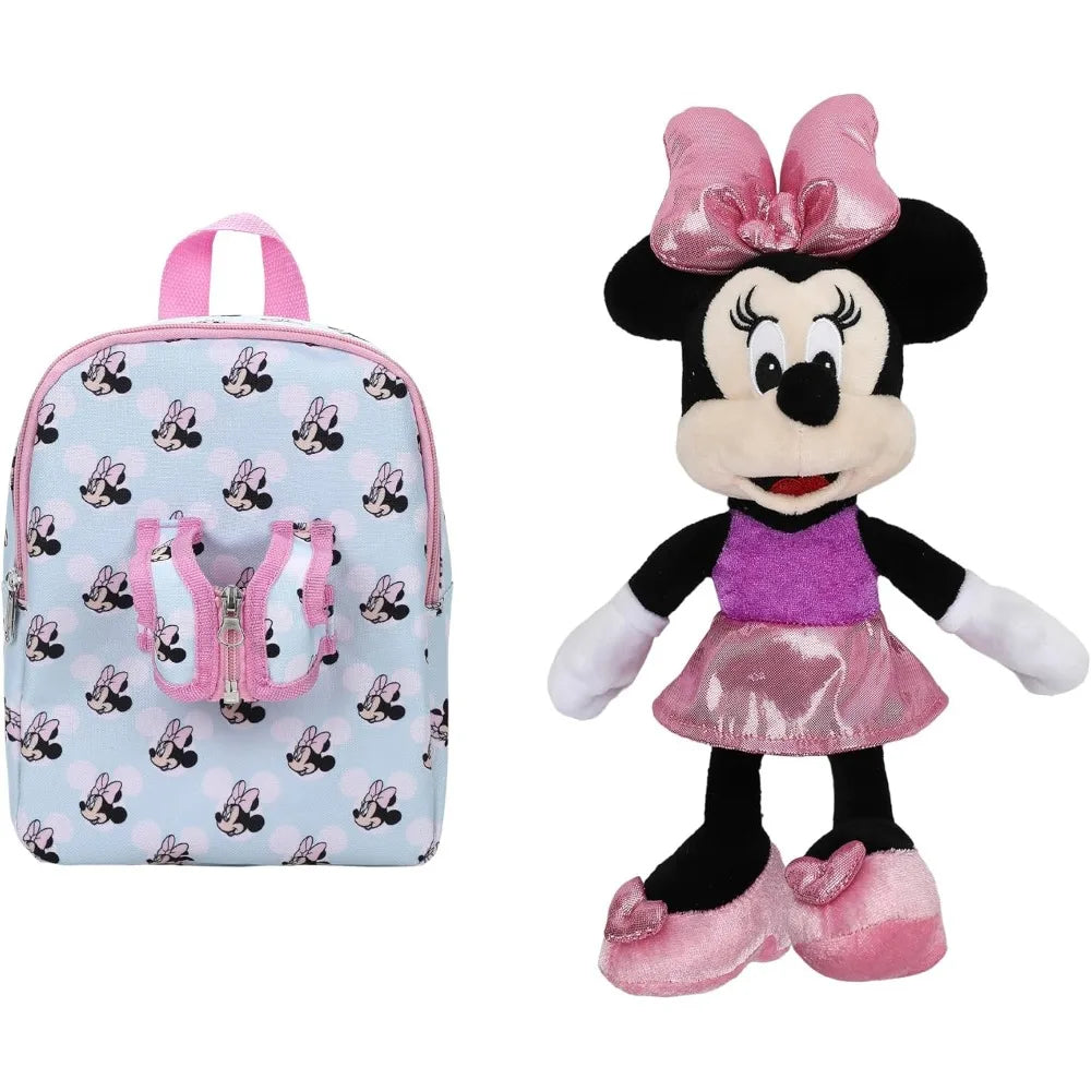 Disney Minnie Mouse Preschool Backpack 10 Inch Mini Plush Bag