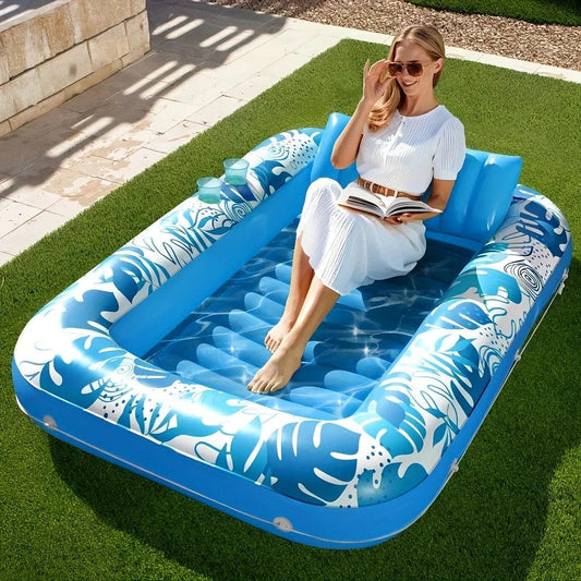 Pool Float | One Size | 4 In 1 Suntan Tub Raft
