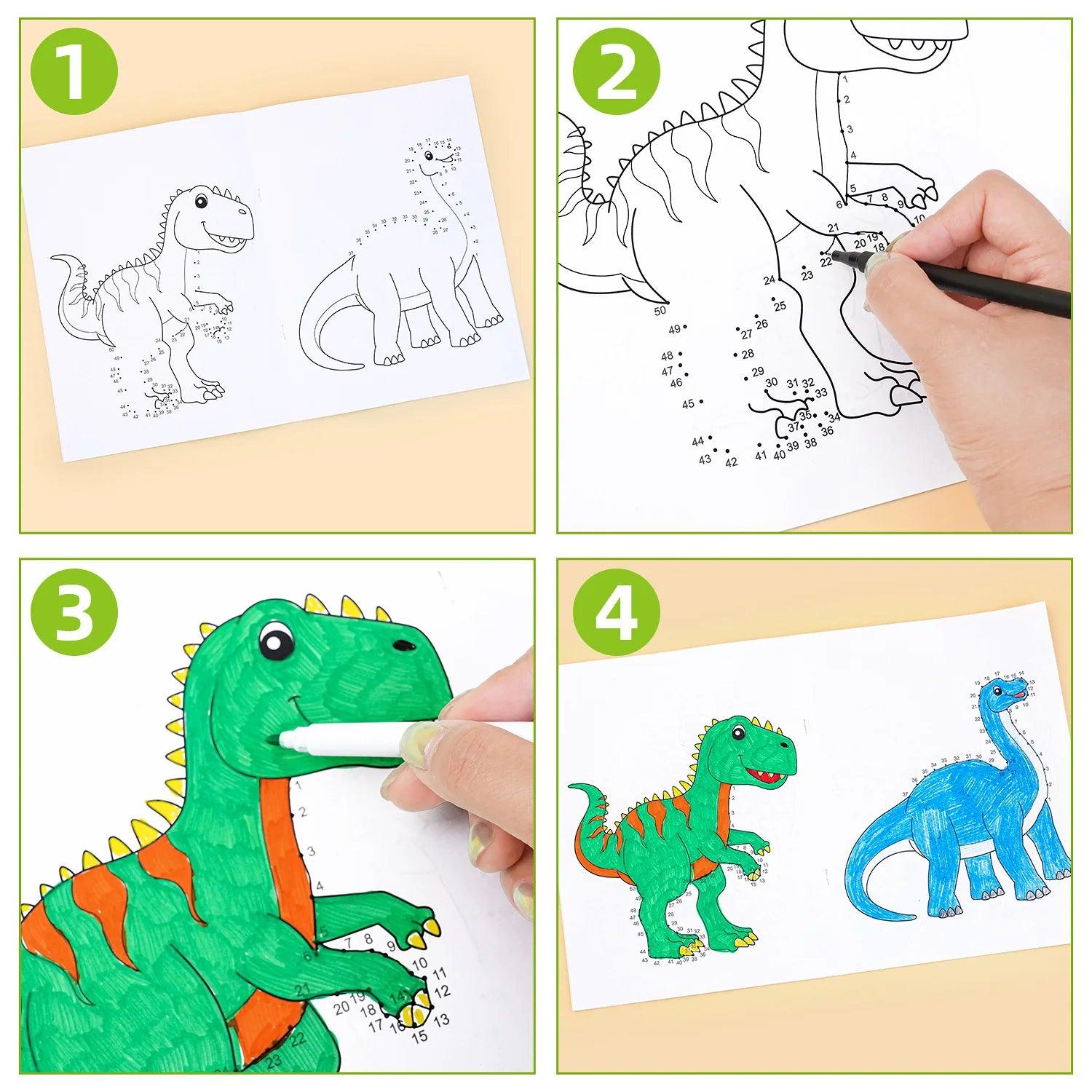 Kids Dot To Dot Book | Jumbo Dinosaurs | Toylandeu™