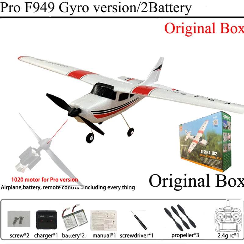 WLtoys F949 2.4G 3D6G 3Ch RC Airplane Gyroscope RTF Upgrade - ToylandEU