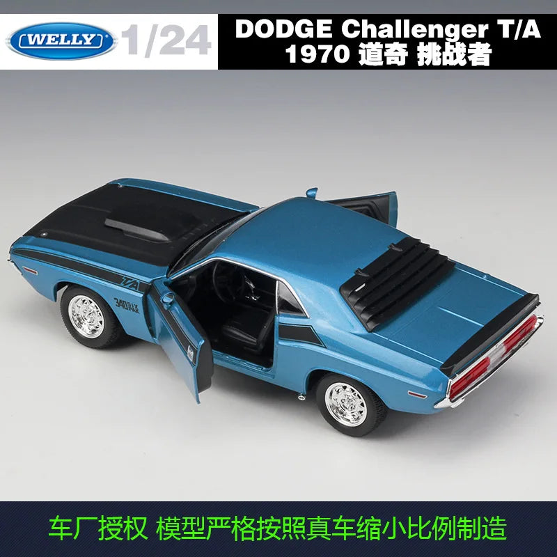 Diecast Car Model | 1:24 Scale | Dodge Challenger TA 1970 | Alloy Body