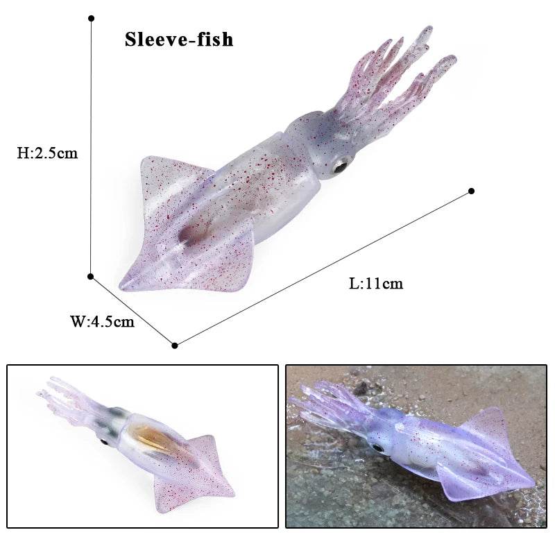 Educational Marine Life Model Set Squid And Octopus Growth Cycle Simulation For Kids - ToylandEU