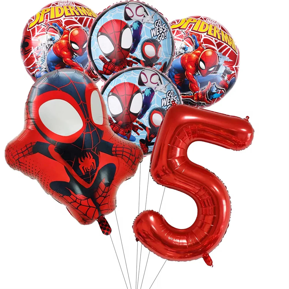 Spider Birthday Party Supplies | Disposable Tableware Set | Plates Cups Napkins