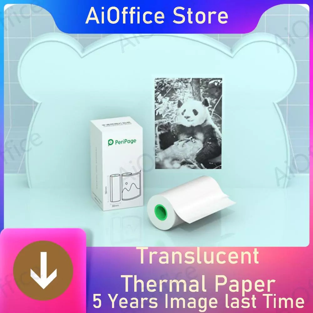 Translucent Sticky Paper Peripage Mini Printer Paper Sticker - ToylandEU