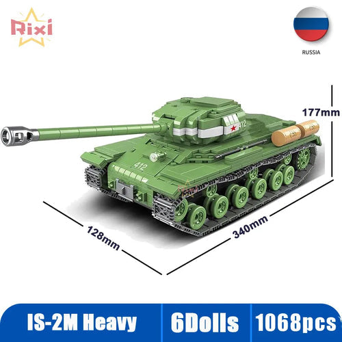 WW2 Military Tanks Building Block Set - Panther & Sherman Models for Children 6+ ToylandEU.com Toyland EU