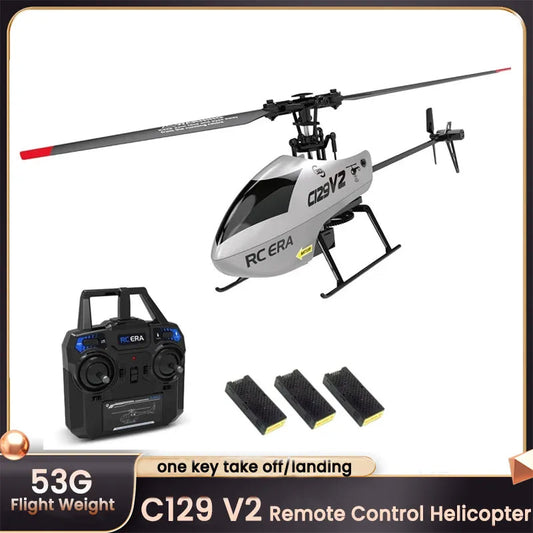 C129 V2 RC Helicopter 4 Channel Remote Controller Charging Drone Model - ToylandEU