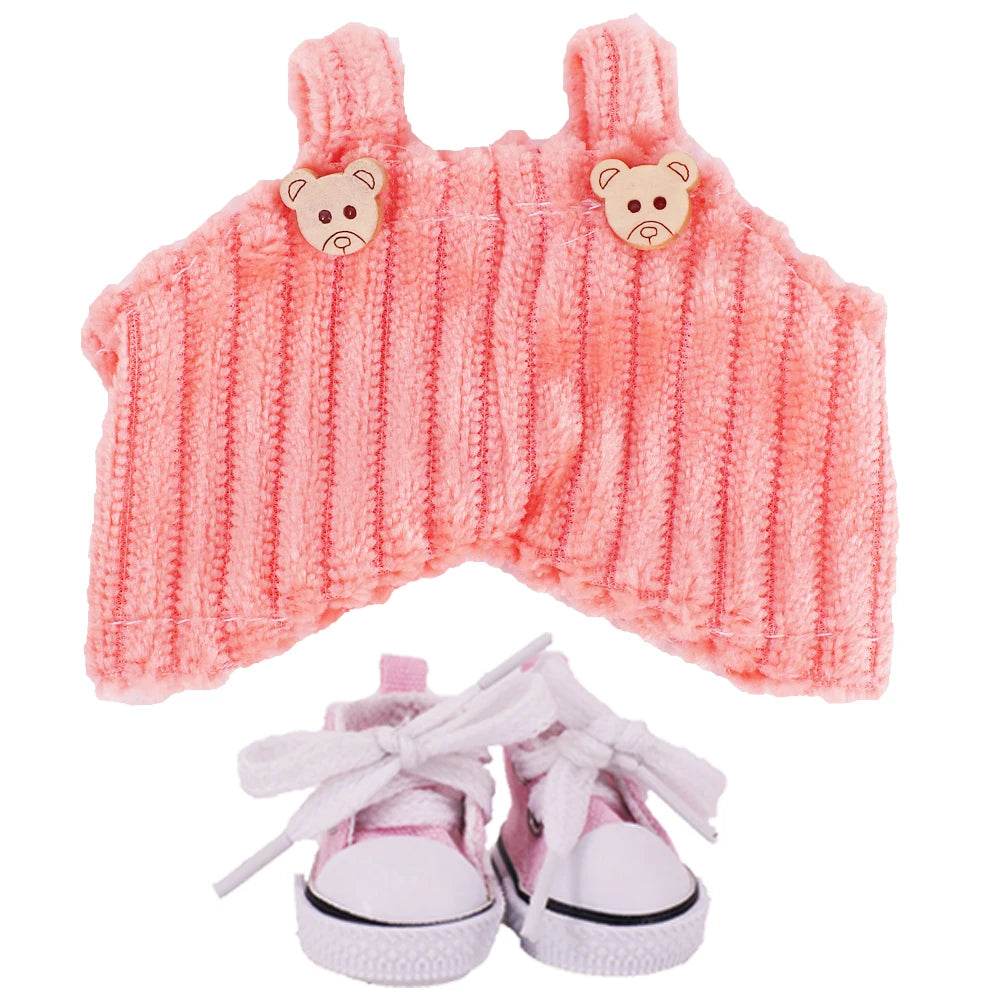 Doll Pants And Doll Shoes For Labubu 17cm Plush Doll Clothes Accessories - ToylandEU