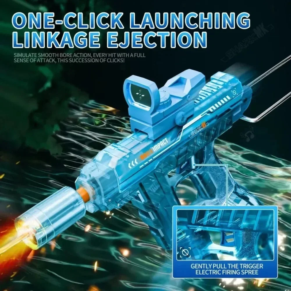 Electric Water Gun | LED Light Recoil | Long Range Blaster