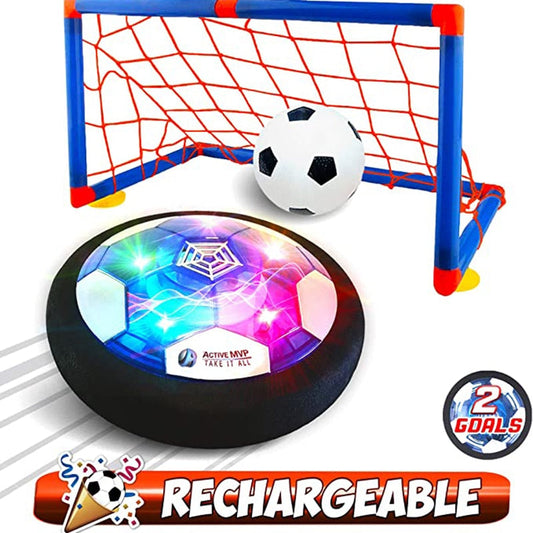 LED Hovering Football Game with Soccer Goals and Light-up Toy Ball - ToylandEU