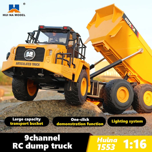 Remote Control  1:16 Scale Alloy Dump Truck with Forklift - ToylandEU