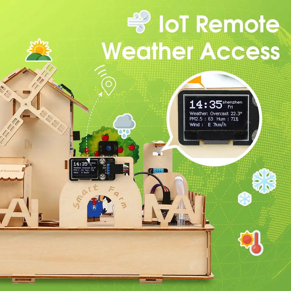 ACEBOTT ESP32 IoT Control Smart Farm Starter Kit para programación gráfica Arduino - ToylandEU