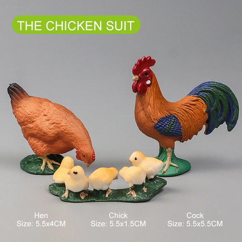 Realistic Farm Animal Set - Duck, Goose, Swan, Hen, Chicken, Dog, Cow Simulation Kit ToylandEU.com Toyland EU