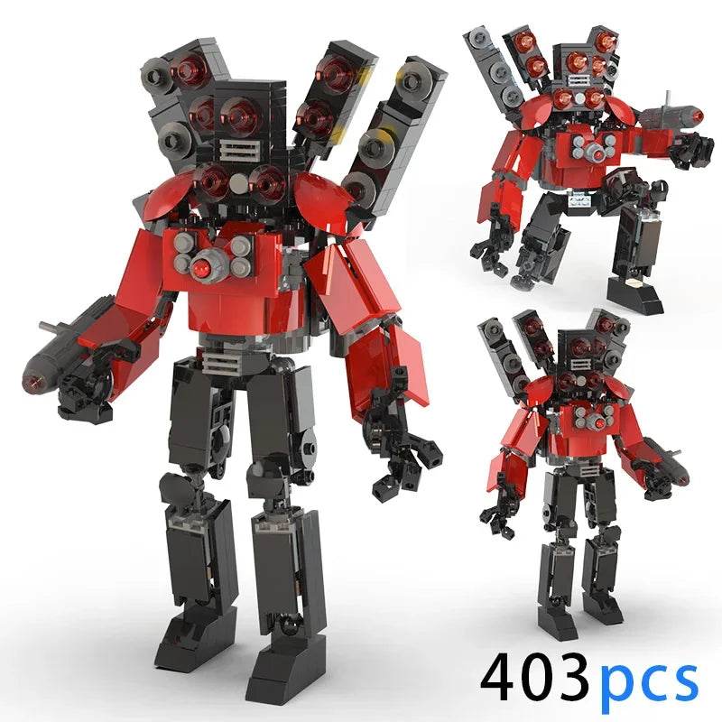 MOC Skibidi Toilet Building Blocks Set for Kids Titan Cameraman Speakerman Model Classic Toys for Boys Birthday Christmas Gifts - ToylandEU