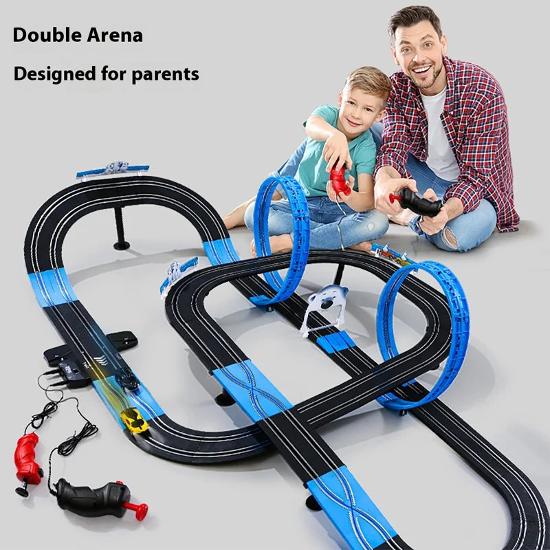 Remote Control Car Track Set Two Player Puzzle Toy