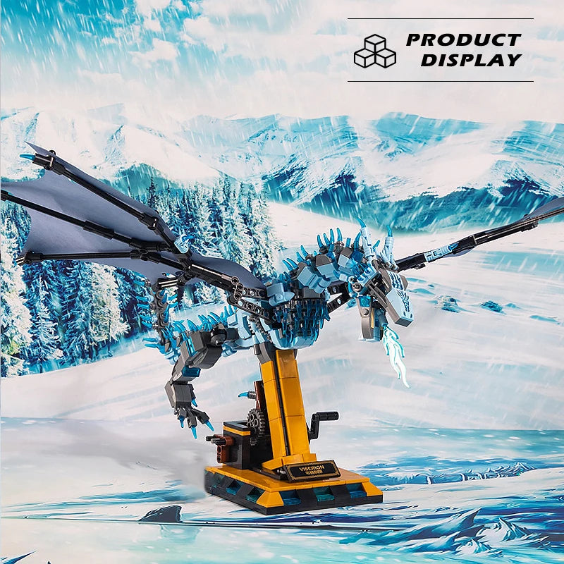 Building Blocks Set | 1174 Pieces | Lego Compatible | Ice Dragon Model