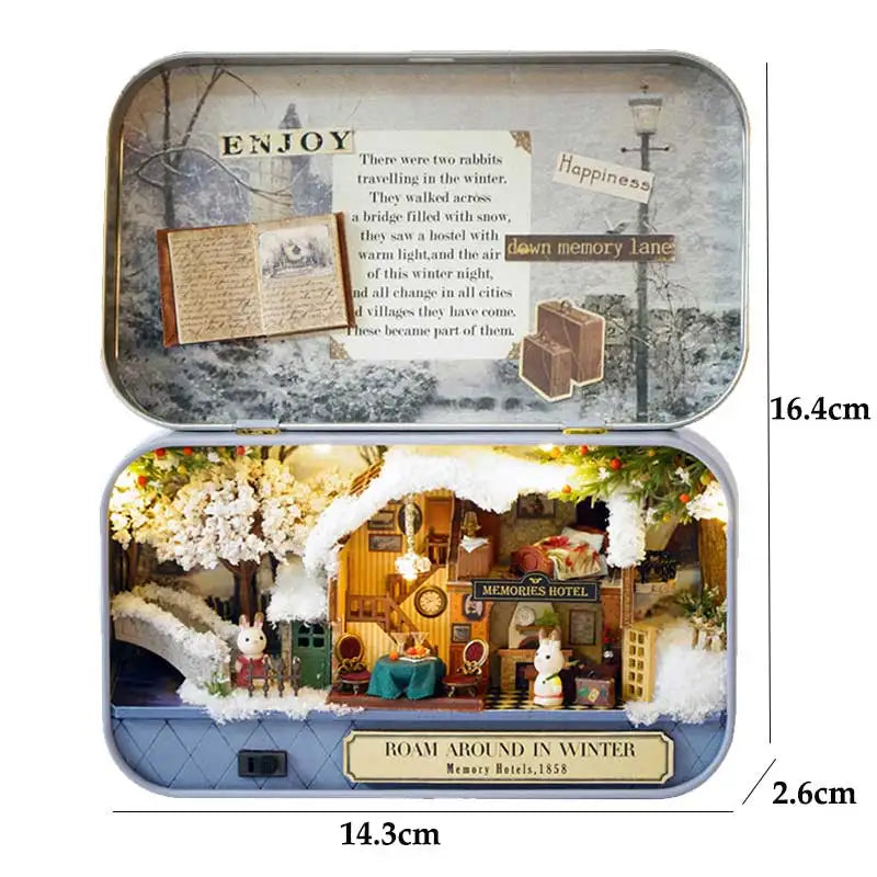 Dollhouse Kit | Wooden Box Theatre | 9 Styles DIY 3D Puzzle