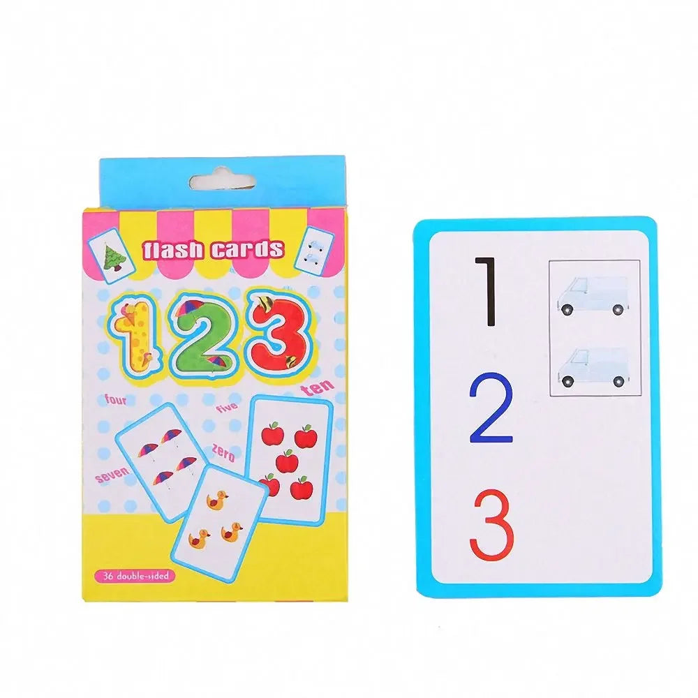 Baby Learning Cards Montessori Letter Number Flash Cards Kids Math Toy - ToylandEU